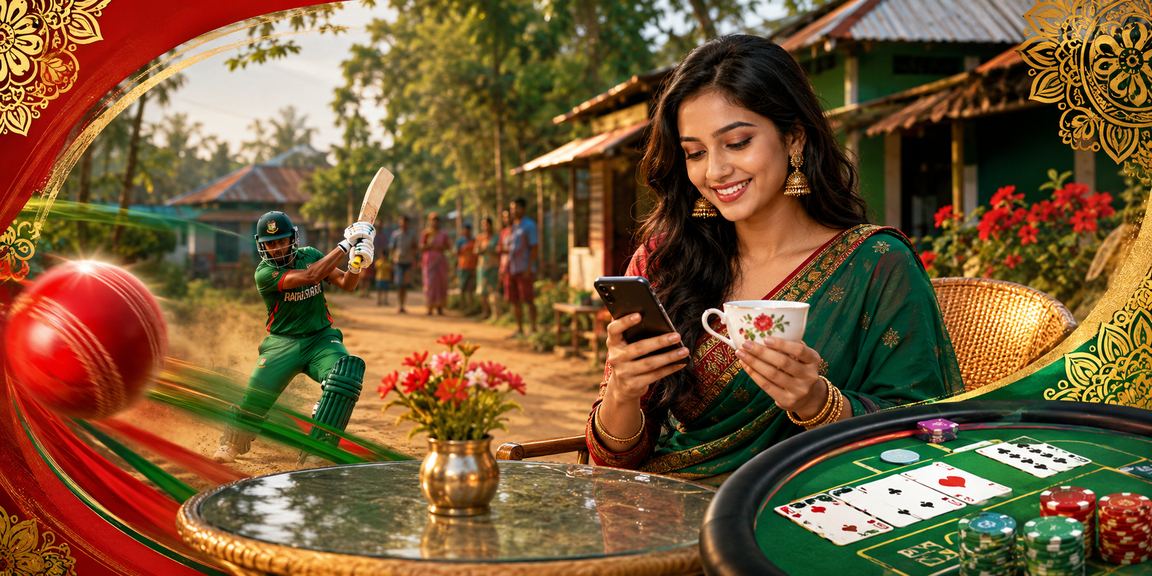 রংপুরে মোবাইলে ক্রিকেট বেটিং করছেন একজন তরুণ ব্যবহারকারী